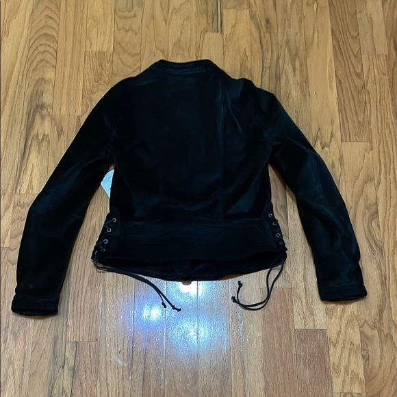 Free People NWT Black Women's Size Medium Jacket with Lace-Up Details - Picture 3 of 16